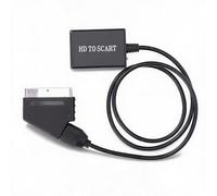 Convertisseur HDMI vers SCART, Adaptateur Vidéo HD pour Téléviseurs Moniteurs Projecteur, Convertisseur de Signal AV 1080p