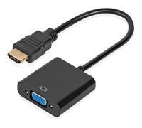 Convertisseur HDMI vers VGA 1080p, Adaptateur HDMI Mâle vers VGA Femelle avec Audio et Micro Câble USB pour Pc Tv Box