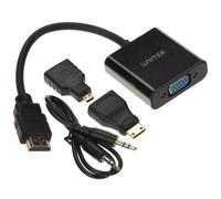 Convertisseur HDMI vers VGA + audio + adaptateurs micro Y-6355