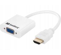 Sandberg Adaptateur HDMI vers VGA 508-77 Blanc