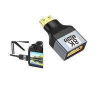 Convertisseur HDMI2.1 en métal 8K60hz avec port plaqué-minihdmi
