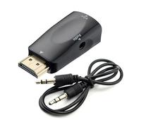 Convertisseur HDTV vers VGA léger avec alimentation USB pour utilisation professionnelle et divertissement, adaptateur HDTV haute vitesse, connecteurs plaqués or