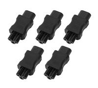 Convertisseur IEC320 C8 vers C5, 5 Pièces 10A 250V Adaptateur de Cordon d'alimentation Connecteur Cuivre PVC pour Ordinateur