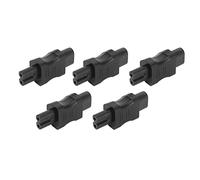 Convertisseur IEC320 C8 vers IEC320 C7, Connecteur D'Adaptateur de Cordon d'alimentation 5pcs 2 Broches pour Adaptateur d'alimentation pour Ordinateur Portable, Adaptateur