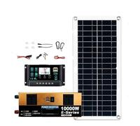 Convertisseur Kit Complet Système Solaire 10000W Dual12V/24V 110V/220V Contrôleur 100a Panneau 200W Onduleur Hors Réseau pour Maison/Camping Secours Onduleur