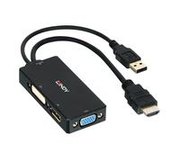 Convertisseur Lindy HDMI vers DisplayPort, DVI et VGA, 38182