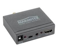 Marmitek Connect AE14 - Extracteur audio HDMI ARC 4K - Adaptateur audio pour TV vers barre de son et amplificateur - Toslink, coaxial, stéréo 3,5 mm - 10,2 Gbps