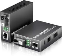 Convertisseur Media Ethernet Gigabit, RJ45 vers SC Monomode, 1000Mbps 20km