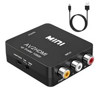 Convertisseur Mini AV RCA CVBS vers HDMI Vidéo Audio Adaptateur Support 720 1080P pour Caméra, Xbox 360, PS1, PS2, WII, N64, Gamecube, Snes, NES, PSP, Lecteur DVD, VHS