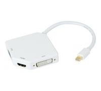 Exc 127392 Adaptateur de Port d'affichage VGA/DVI/HDMI Blanc