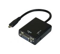 Convertisseur Mini HDMI Vers VGA + Audio - 20cm