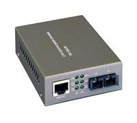 Convertisseur multimédia Multi-Mode 10/100, 1 Port réseau et 1 Port Fibre, 15 W, métal, 90 x 75 x 25 mm, câble d'alimentation Inclus. Conçu pour : connecter des réseaux de cuivre à Fibre. #