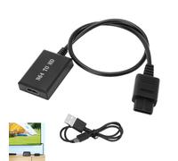Convertisseur N64 vers HDMI Compatibles SNES GameCube SFC NGC, Adaptateur N64 HDMI Adaptateur Console 720P 1080P, Câble Convertisseur Vidéo Retro vers HDTV Moniteur Projecteur avec Alimentation USB