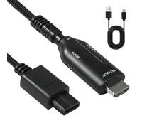 Convertisseur N64 vers HDMI pour Consoles Nintendo 64 NGC Snes | 1080P Adaptateur Vidéo Audio avec Câble 1M pour Gamecube et Super Snes Plug and Play
