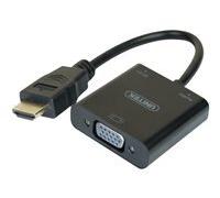 CUC exertis Connect 051248 HDMI VGA Black Cable Interface/Gender Adapter - Interfaces de câble/Gender adaptateurs (HDMI, VGA, Mâle/Femelle, Or, Noir, 0,15 m)