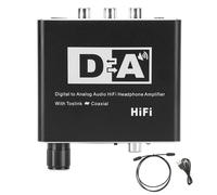 Convertisseur numérique à analogique Audio RCA 3,5 mm Jack Coaxial câble optique décodeur adaptateur