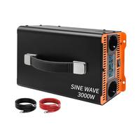 Convertisseur Onduleur 7000W 7KW 6KW Onde Sinusoïdale pour 12V/24V/48V/60V/72V DC À AC 220V 240V Convertisseur Solaire Voiture RV Véhicule Inver Onduleur(3000W,12V,220-230V 50HZ)