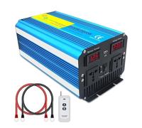 Convertisseur Onduleur 8 KW 7 KW 6 KW 12/24 V pour Convertisseur D'énergie Solaire À Onde Sinusoïdale AC 220V pour Camping-Car Onduleur Haute Puissance Voiture Onduleur(2500W-5000W,DC12V Universal)