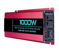 Convertisseur Onduleur À Onde Sinusoïdale 12V DC À 220V/110V AC, 1000W 1600W 3000W 4000W 5000W 6000W pour Installation Solaire Voiture(1000W 12V 110V)