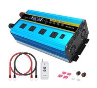 Convertisseur Onduleur AC110V À Onde Sinusoïdale Pure Tension D'entrée 12V/24V Prise 60Hz Convertisseur De Batterie Camping/extérieur Travail/Voyage Power Inverter(Blue 24V 110V 6000W)