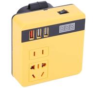 Convertisseur Onduleur Batterie pour Outil Électrique 120 W 18 V-21 V CC vers 220 V CA Transformateur Intelligent Multifonction pour Usage Domestique Power Inverter(Jaune)