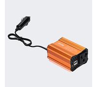 Convertisseur, Onduleur de Voiture 150W onduleur de Voiture 12V Tour 110v / 220V Chargeur de Voiture Boost(Golden12V 110V-150W)