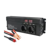 Convertisseur Onduleur De Voiture 4 USB Transformateur De Puissance À Onde Sinusoïdale Modifiée 12 V 220 V 2600 W 2000 W 1500 W Onduleur(24V 1500W Black)