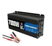Convertisseur Onduleur Intelligent Voiture 7000W Convertisseur DC 12V/24V/48V À AC 220V Livré avec Ports USB 5V(12V to 220V 50Hz)