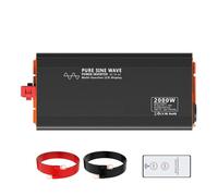 Convertisseur Onduleur Portable pour Voiture 2000 W Convertisseur Tension d'alimentation PSW-2000 Onduleur Sinusoïdal Pur 12 V CC vers 72 V CC vers 220 V CA Onduleur(DC60V to AC220V 50Hz)