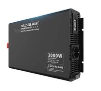 Convertisseur Onduleur pour Caravanes Et Camping-Cars 3000 W Et 3500 W 12 V CC À 24 V CA pour Voiture Onduleur(PSWE3000W-12V-A-EU)
