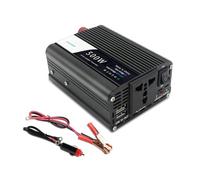 Convertisseur Onduleur Puissance Onduleur 12 V CC vers 220 V CA 230 V 100 V 110 V 500 W Mini Convertisseur Tension pour Voiture Prise Universelle UE Royaume-Uni États-Unis(EU 12V-220V)
