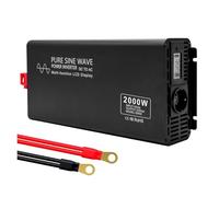 Convertisseur Onduleur Puissance Onduleur 2000W CC 12V 24V 36V 48V 60V 72V vers CA 220V 240V pour Véhicule Modifié Bateau Voiture Camping-Car Onduleur À Onde Sinusoïdale(36V,2000W-EU)