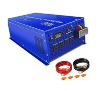 Convertisseur Onduleur Puissance Onduleur À Onde Sinusoïdale 96V/110V DC À 110V/120V/230V/240V AC 10000W 24V 220V Convertisseur Batterie pour Énergie Solaire(110V,220V,France)