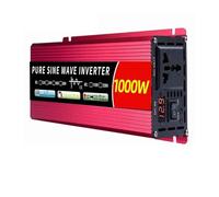 Convertisseur Onduleur Puissance Onduleur Sinusoïdal Pur 4000 W 5000 W 3000 W 2000 W 12 V/24 V 110 V/220 V CC vers CA 50/60 Hz Convertisseur Puissance Portable Écran LCD(12V,220V 50HZ,1000W)