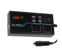 Convertisseur Onduleur Puissance Onduleur Voiture 8 Ports Adaptateur Secteur 200 W Chargeurs USB/PD/Type-C Convertisseur DC 12V/24V vers AC 110V/220V Protection Contre Les Surcharges