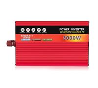 Convertisseur Onduleur Puissance Voiture 3000W DC12V/24V À 220V AC Portable pour SUV RV Camion Remorque Accessoires Automobiles(3000W 12V)