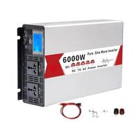 Convertisseur Onduleur Sinusoïdal Pur 12 V 220 V 24 V 110 V 120 V 6000 W 3000 W Convertisseur Tension Portable CC vers CA Onduleur Solaire pour Voiture Onduleur(48V,220V-240(60HZ),Europe)