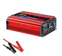 Convertisseur Onduleur Sinusoïdal Pur 12 V CC vers 220 V CA Tension 50 Hz Transformateur Solaire avec Affichage LED Prise Universelle Power Inverter(12v 2500W 220V)