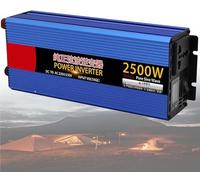 Convertisseur Onduleur sinusoïdal Pur 1200W/1600W/2000W/2500W/3000W/4000W/5000W/6000W/8000W transformateur DC 12V/24V/48V/60V/72V à AC 110V/220V 230V(2500W,24Vto220V)