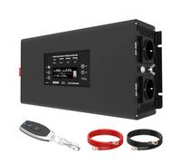 Convertisseur Onduleur Sinusoïdal Pur 2000 W/4000 W 12 V À 230 V avec 2 Prises EU 2 Ports USB 1 Port QC3.0 1 Port Type-C Et Écran LCD Onduleur(DC 36V to 220V EU)