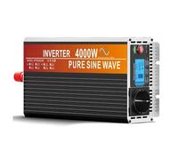 Convertisseur Onduleur Sinusoïdal Pur 2000 W/4000 W 12 V CC vers 220 V/230 V CA 1 Prise Secteur EU Et 1 Port USB Onduleur(24V)