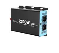Convertisseur Onduleur Sinusoïdal Pur 2500 W Alimentation Continue Puissance Crête 5000 W DC 12 V vers AC 230 V 50 Hz Prise UE Écran LCD Onduleur