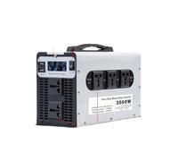 Convertisseur Onduleur Sinusoïdal Pur 3000W 5000W 6000W Convertisseur Puissance 12V/24V/48V vers 120V Onduleur Solaire pour Voiture Hors Réseau Portable(3000W,48V)