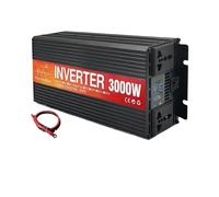 Convertisseur Onduleur Sinusoïdal Pur Double Prise 5000 W 4000 W 3000 W Écran LCD Convertisseur De Tension DC 12 V 24 V vers AC 220 V(12V,3000W)