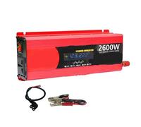 Convertisseur Onduleur Sinusoïdale pour 1000W 1600W 2200W 2600W avec Écran LCD 12V 24V 48V 60V 72V 110V 220V Maison Camping L'extérieur Onduleur