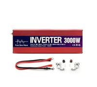 Convertisseur Onduleur Solaire DC 12 V vers AC 110 V 220 Puissance Crête 1000 W 1600 W 2000 W 3000 W Onduleur Sinusoïdal Pur Convertisseur Batterie Externe Portable Onduleur(110V 60HZ,3000W 24V)