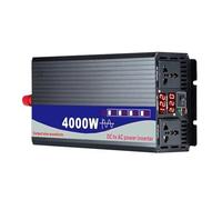 Convertisseur Onduleur Solaire pour Voiture 12 V 24 V 48 V 60 V 72 V CC vers 110 V 220 V CA 3000 W 4000 W Double Affichage Numérique Onde Sinusoïdale Onduleur(12V,120V(60Hz),4000W)