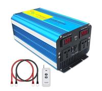 Convertisseur Onduleur Sortie AC127V/220V pour Caravanes Camping en Plein Air pour Système D'énergie Solaire À Onde Sinusoïdale Convertisseur Puissant 60 Hz Onduleur(24V 220V 60Hz,5000W Peak RC)