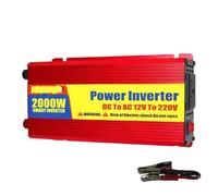 Convertisseur Onduleur Véhicule Double Tension 1000/2000W 12V DC À 220V AC Adaptateur Chargeur Électrique 50Hz(1500W)