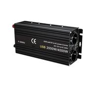 Convertisseur Onduleur Voiture 12V 220V Convertisseur Puissance 500W/1500W/2000W/2600W/3000W, Prise UE Automatique 12 Volts Transformateur Solaire V220 Onduleur(12V 220V 4000W)